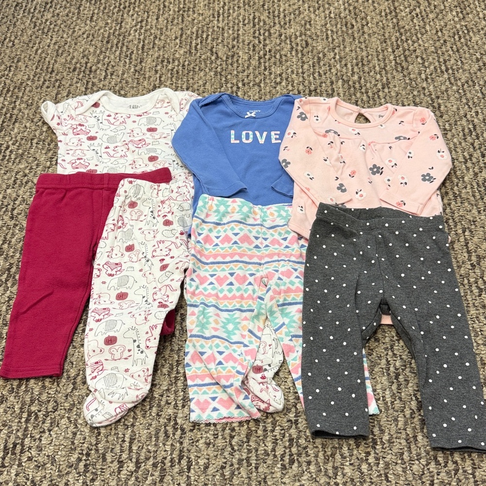 3 infant outfits lot 9 months